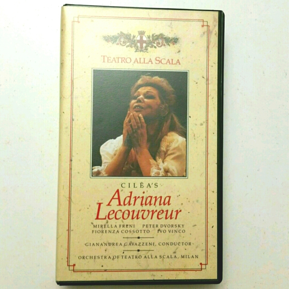 Cilea's Adriana Lecouvreur Teatro Alla Scala VHS